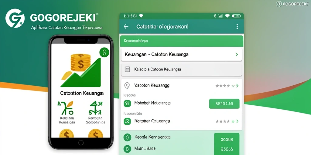 Tampilan antarmuka aplikasi GOGOREJEKI yang ramah pengguna.