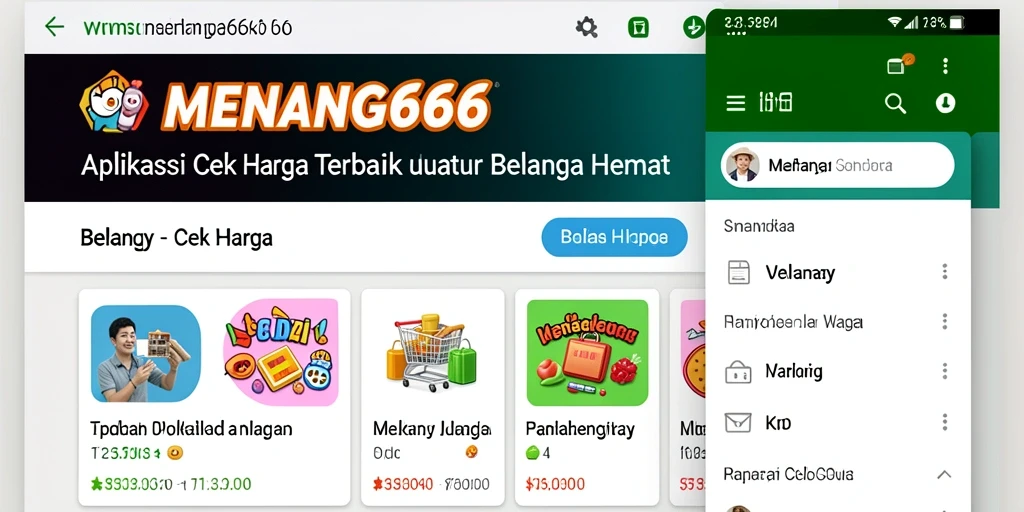 Antarmuka aplikasi MENANG666 menampilkan daftar harga produk secara jelas.